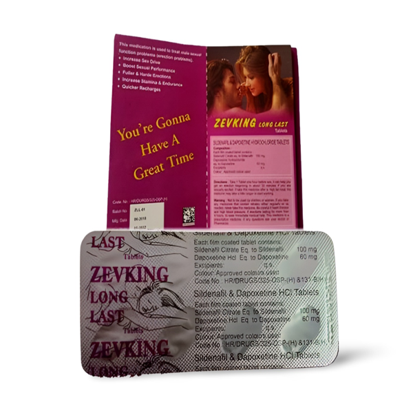 Zevking Dapoxetine 60mg Tablets in Pakistan